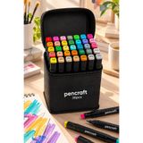 pencraft 36’lı Çift Uçlu Marker Kalem Seti, Çizim Boyama Eskiz ve İllüstrasyon Kalemleri