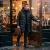 Penelope %100 Kaz Tüyü Vento Erkek Mont - Siyah Xl
