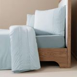 Penelope Juana Serisi 240x220 cm Mavi Pamuk Percale Nevresim Seti