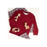 Penelope Kız Çocuk Pijama Takımı, 5-6 Yaş, Bordo