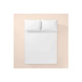 Penelope Pure Serisi 100x200 cm Beyaz Pamuk Percale Lastikli Çarşaf