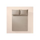 Penelope Pure Serisi 100x200 cm Taş Rengi Pamuk Percale Lastikli Çarşaf