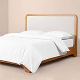 Penelope Pure Serisi 160x220 cm Beyaz Pamuk Percale Nevresim Seti