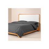 Penelope Pure Serisi 240x220 cm Antrasit Pamuk Percale Nevresim Seti