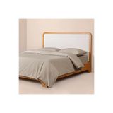 Penelope Pure Serisi 240x220 cm Taş Rengi Pamuk Percale Nevresim Seti