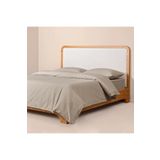 Penelope Pure Serisi 260x240 cm Taş Rengi Pamuk Percale Nevresim Seti