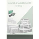 PENEX 6'lı Set Bavul Içi Düzenleyici, Bavul Organizer, Valiz Düzenleyici Hurç
