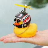 Pengfu Shop B Tarzı Sevimli Lastik Ördek Oyuncaklar Çocuk Oyuncakları Kask Tutkal Pervaneli Sarı Ördek Bebek Köpekbalığı Oyuncak Banyo Oyuncakları Araba Süsleri Odası Dekorasyonu Ogs7xj