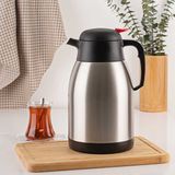 Penguen 1200P Premium Paslanmaz Çelik Çay Termosu 2 lt Siyah Ergonomik Kullanım ve Sızdırmaz Kapak