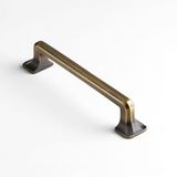 Penguen 128 Mm Eskitme Antik Sarı Metal Mobilya Mutfak Çekmece Dolap Dolabı Kulpu Kulbu Kulpları