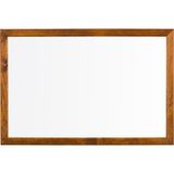 Penguen 60 cm x 90 cm Doğal Ahşap Çerçeve Duvara Monte Laminat Yazı Tahtası Beyaz