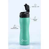 Penguen 750 ml Çelik Su Matarası Sporcu Matarası Çocuk Pipetli Çelik Suluk Sızdırmaz SUS304 BPA Free