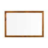 Penguen Doğal Ahşap Çerçeve Duvara Monte Laminat 45 x 70 cm Beyaz Yazı Tahtası