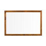 Penguen Doğal Ahşap Çerçeve Duvara Monte Laminat 45 x 90 cm Beyaz Yazı Tahtası