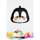 Penguen Kafası Temalı Folyo Balon İle Doğum Günü Kutlaması