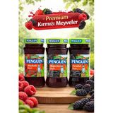 Penguen Kırmızı Meyveler Reçel Seti 380 gr x 3 Adet (Ahududu, Böğürtlen, Karadut)