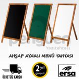 Penguen MNT008-S 60 x 90 cm Ahşap Ayaklı Kara Menü Tahtası
