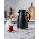 Penguen New Titanium Siyah 2 Litre Çift Katlı Çelik Termos Mandallı
