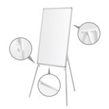Penguen Teleskopik Ayaklı Laminat 50 x 70 cm Beyaz Yazı Tahtası