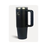 Penguin Termos Pipetli Termos Bardak 900 ml Paslanmaz Çelik - Siyah