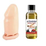 Penis Uzatıcı Prezervatif 50 ml Çilekli Masaj Yağı