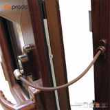 Penkid Anahtarlı Pvc Pencere Emniyet Kilidi (5 Adet) / Koyu Kahve - Koyu Kahverengi