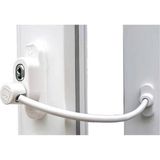 Penkid Çelik Halatlı Kablolu PVC Pencere Emniyet Kilidi 100 mm Beyaz Mandal ile Güvenlik