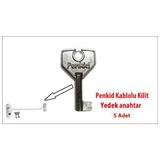 Penkid Marka Kablolu Kilit İçin Yedek Anahtar 5 Adet
