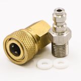 PenkiDeed 8 mm Hızlı Bağlantı Sökme Fiş Adaptörü, Evrensel 1/8 inç BSPP Dişi Yiv, Hava Kompresörü için Sızdırmaz O-Halkalı Pirinç Hızlı Bağlantı Bağlayıcı