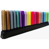 Penmark 24 Adet Masaüstü Stantlı Fosforlu Kalem Seti Neon Pastel Tropik Renkli Yıkanabilir