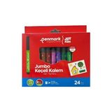 Penmark 24'lü Jumbo Boy Keçeli Kalem Seti Renkli Yıkanabilir Kalemler 3-5 mm Uç Ölçüsü
