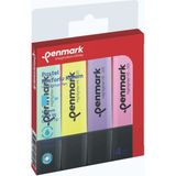 Penmark 4 Renk Fosforlu Işaretleme Kalem Seti Pastel Renkler %100 Yerli Üretim