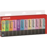 Penmark Fosforlu Kalem 12 Li Asetat Karışık Renk 6 Neon+ 6 Simli