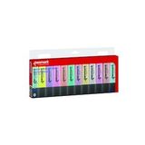 Penmark Fosforlu Kalem 12 Li Asetat Karışık Renk 6 Pastel + 6 Simli