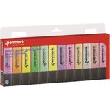 Penmark Fosforlu Kalem 12 Li Neon Pastel Simli Renk Seçenekleri ile Yüksek Kalite