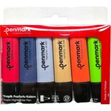 Penmark Fosforlu Kalem 6 Lı Asetat Karışık Renk Tropik 86831817711334 HS-505-6T 709705