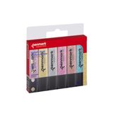 Penmark Fosforlu Kalem 6'lı Karışık Renk 1-5 mm Kesik Uç Doldurulabilir Simli Parlak Set
