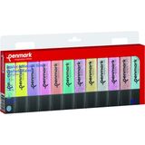 penmark fosforlu kalem (ışaret kalemi) 12 li karışık renk 6 pastel + 6 simli hs50512ps - Yok