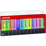 Penmark Fosforlu Kalem (İşaret Kalemi) 12 Li Set Karışık Renk 6 Pastel + 6 Neon HS50512PN - Renkli