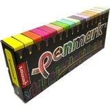 penmark fosforlu kalem (ışaret kalemi) 16 renk süperkutu 4neon+4pastel+4tropik+4sim - Yok
