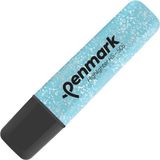 penmark fosforlu kalem (ışaret kalemi) metalik simli açık mavi hs 505 16 (10 lu paket) - Yok