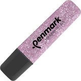 penmark fosforlu kalem (ışaret kalemi) metalik simli gül pembe hs 505 15 (10 lu paket) - Yok