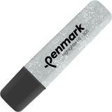 penmark fosforlu kalem (ışaret kalemi) metalik simli gümüş hs 505 18 (10 lu paket) - Yok