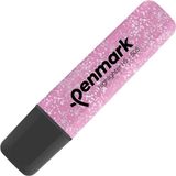 penmark fosforlu kalem (ışaret kalemi) metalik simli pembe hs 505 17 (10 lu paket) - Yok
