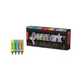 penmark fosforlu kalem (ışaret kalemi) süperkutu 6neon+6pastel+6tropik+6sim (24 lü paket) hs-505-24s - Yok