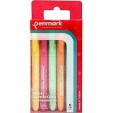 Penmark Kalem Tipi Fosforlu Kalem 6'lı Bristol Pastel