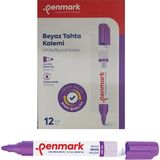 Penmark Lila Renk 12 Adet Beyaz Yazı Tahtası Kalemi