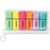 Penmark Mini Fosforlu 6 Lı Kalem - Çok Renkli