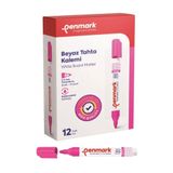 Penmark Pembe Renk 12 Adet Beyaz Yazı Tahtası Kalemi
