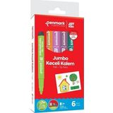 Penmark Süper Yıkanabilir Jumbo Keçeli Kalem 6 Lı